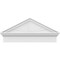 Ekena Millwork Peaked Cap Sunburst Architectural PVC Combination Pediment, 32"W x 14-7/8"H x 2-3/4"P (Pitch 6/12) PEDPC032X150PKC01 - alternate 4